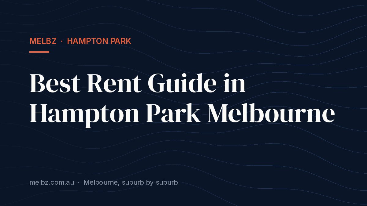 Title card: Best Rent Guide in Hampton Park Melbourne