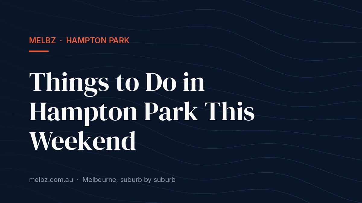 Title card: Things to Do in Hampton Park This Weekend