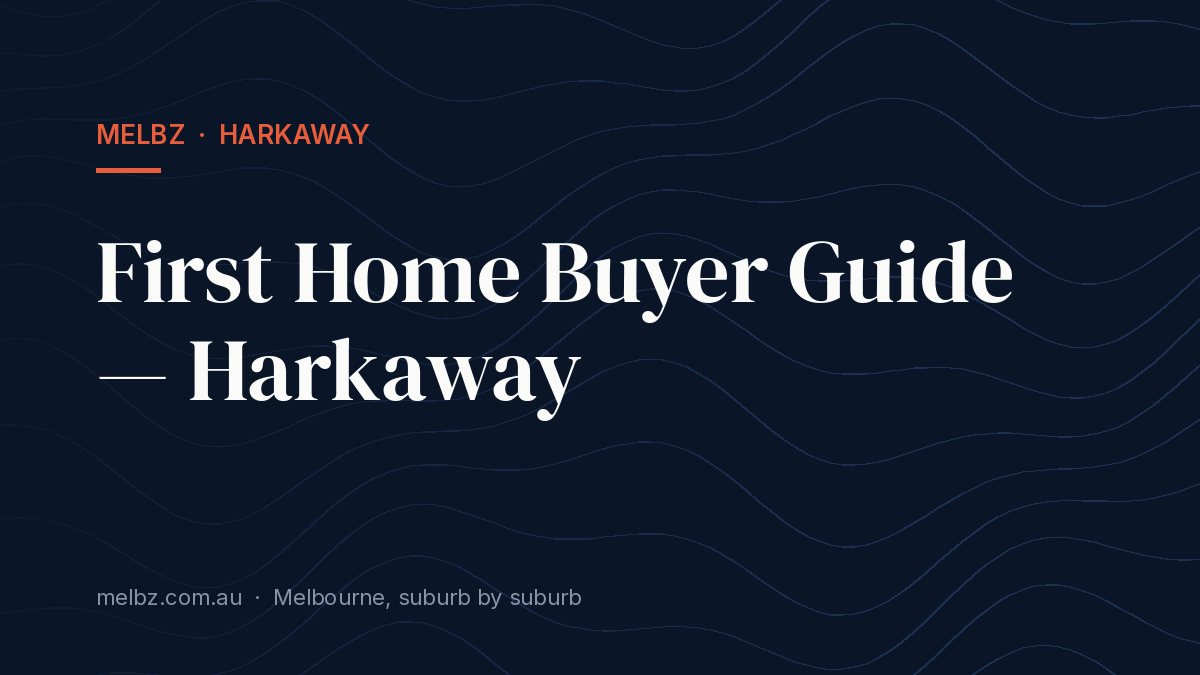 Title card: First Home Buyer Guide — Harkaway