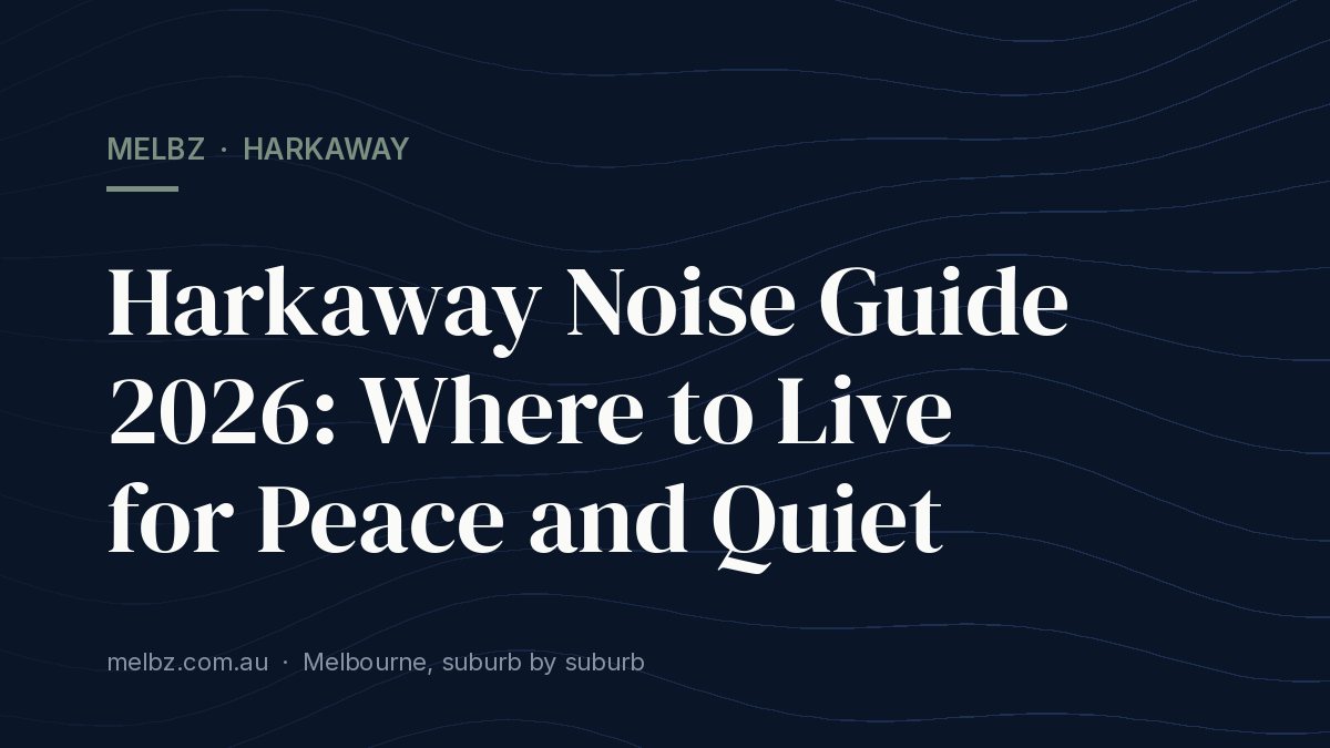 Title card: Harkaway Noise Guide 2026: Where to Live for Peace and Quiet
