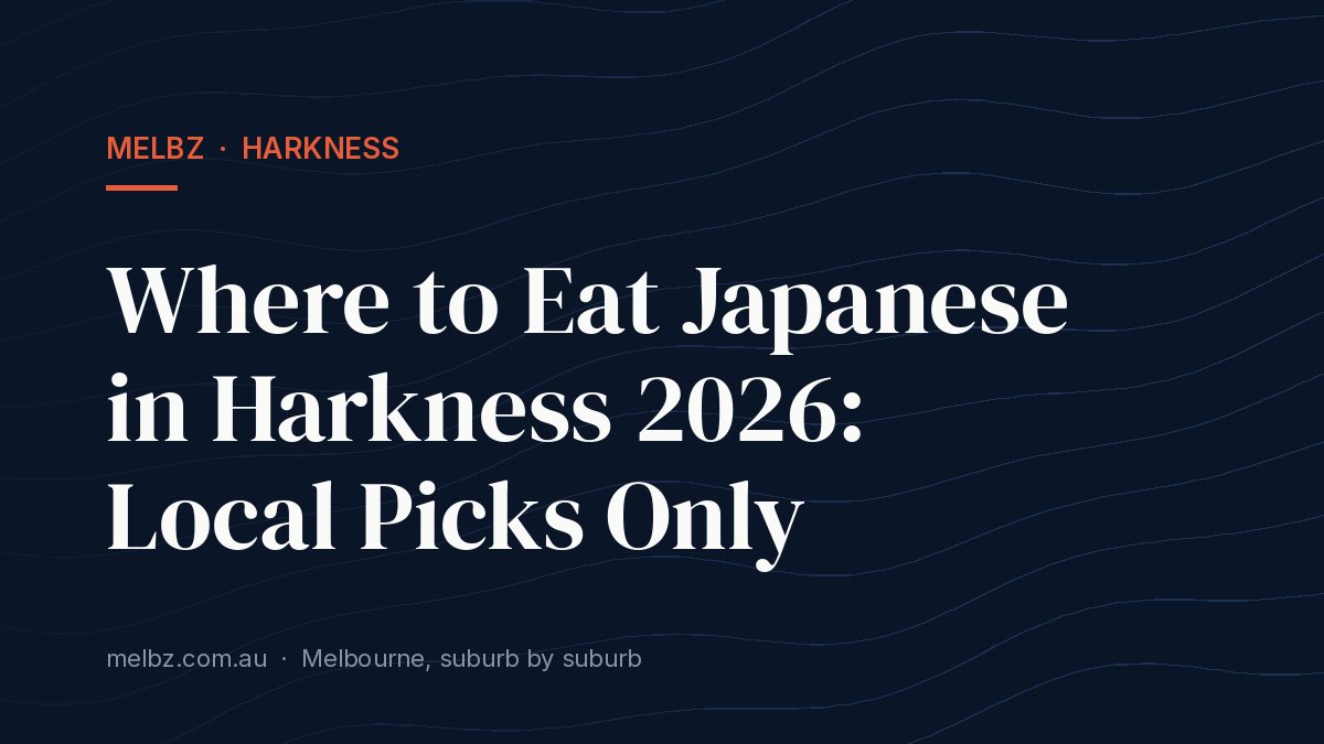 Title card: Where to Eat Japanese in Harkness 2026: Local Picks Only