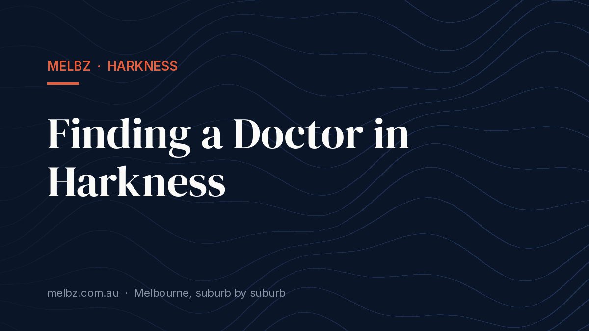 Title card: Finding a Doctor in Harkness