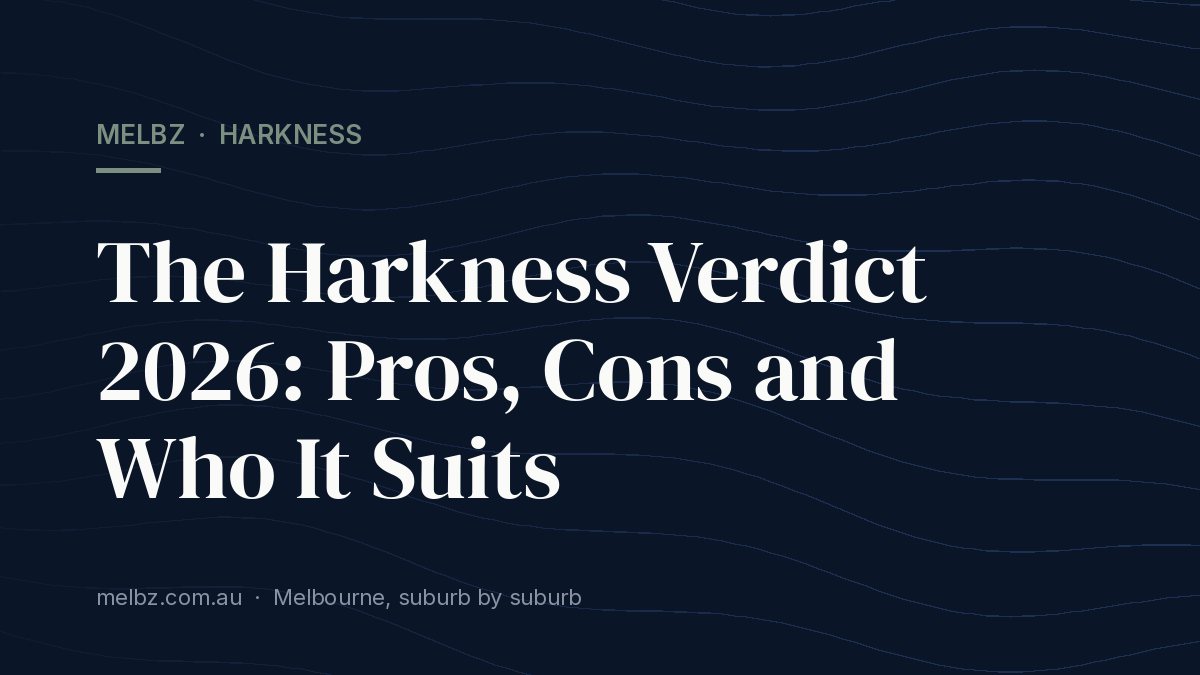 Title card: The Harkness Verdict 2026: Pros, Cons and Who It Suits