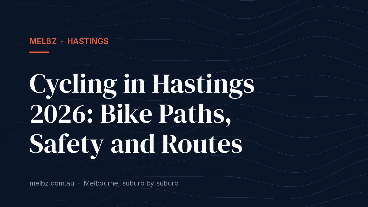 Title card: Cycling in Hastings 2026: Bike Paths, Safety and Routes