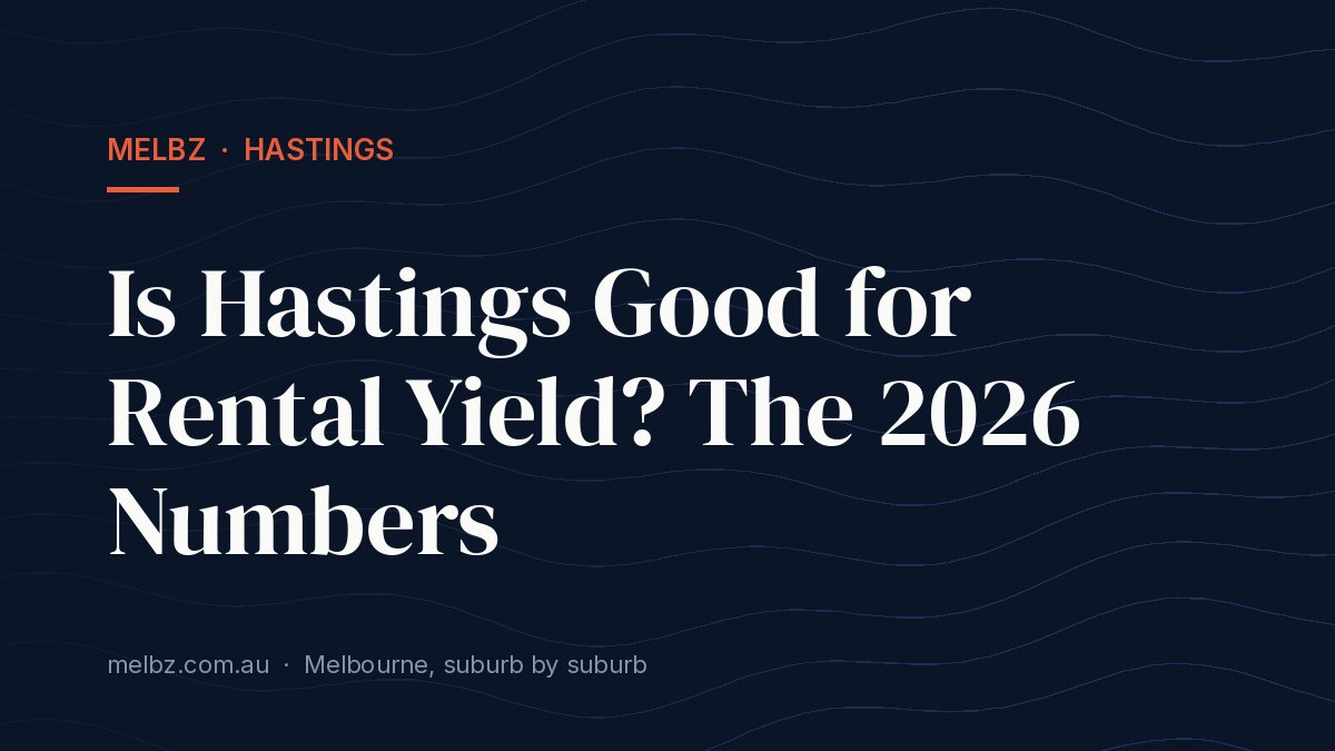 Title card: Is Hastings Good for Rental Yield? The 2026 Numbers