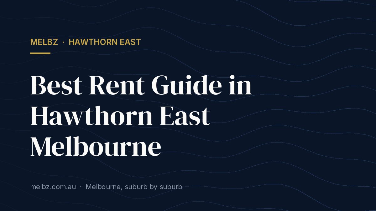 Title card: Best Rent Guide in Hawthorn East Melbourne