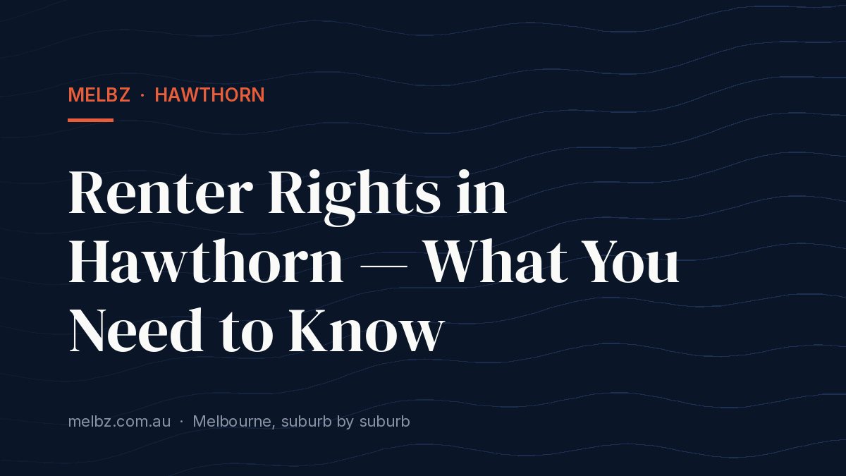 Title card: Renter Rights in Hawthorn — What You Need to Know