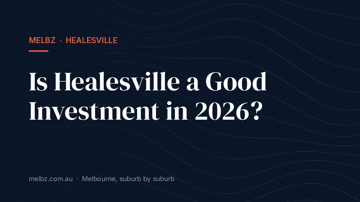 Title card: Is Healesville a Good Investment in 2026?