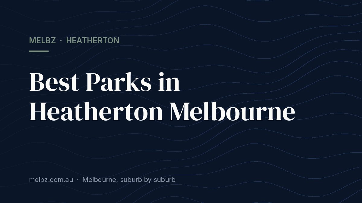 Title card: Best Parks in Heatherton Melbourne