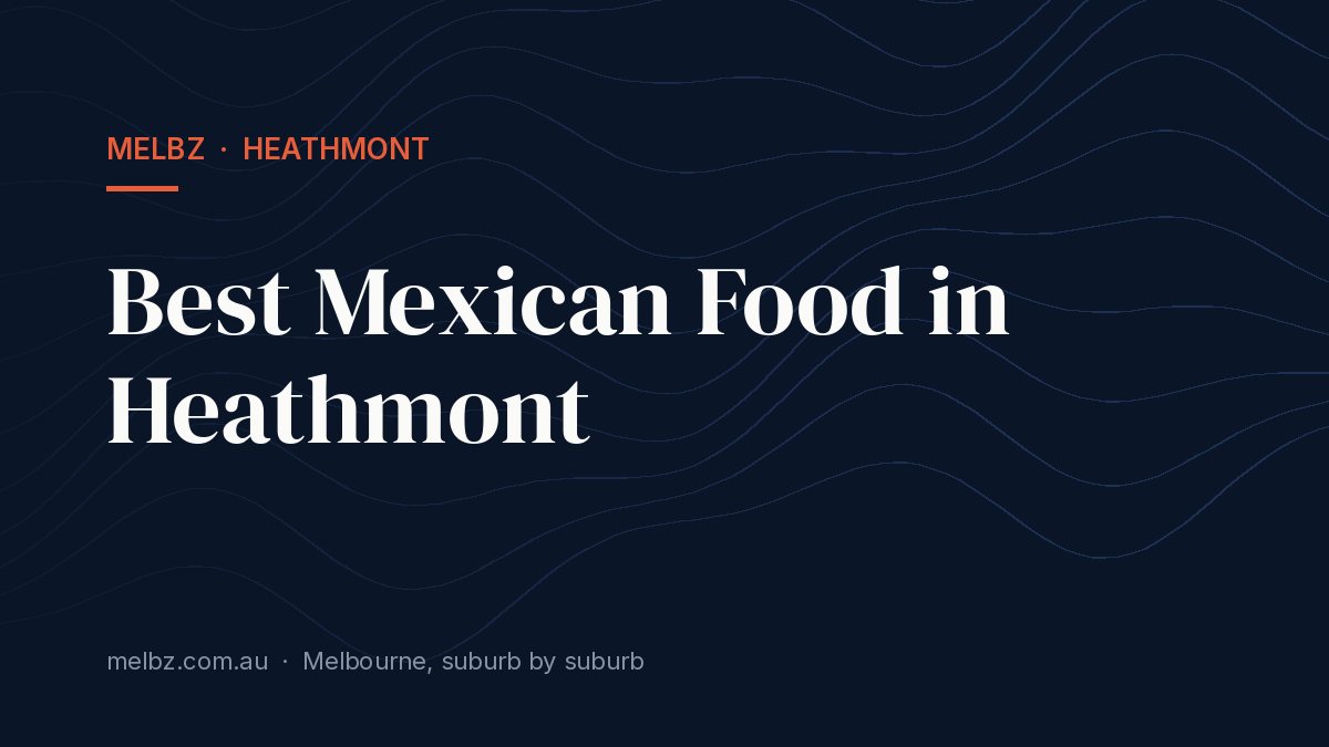Title card: Best Mexican Food in Heathmont