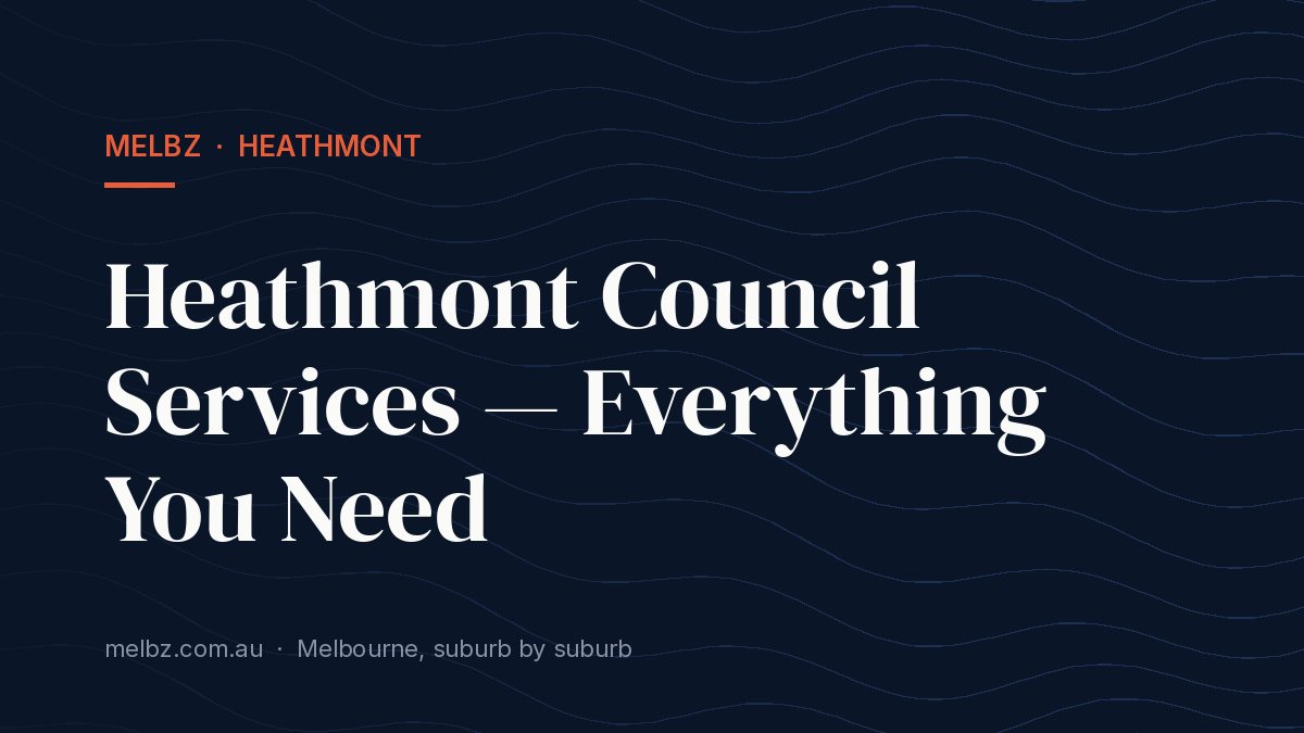 Title card: Heathmont Council Services — Everything You Need