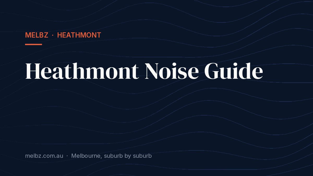 Title card: Heathmont Noise Guide