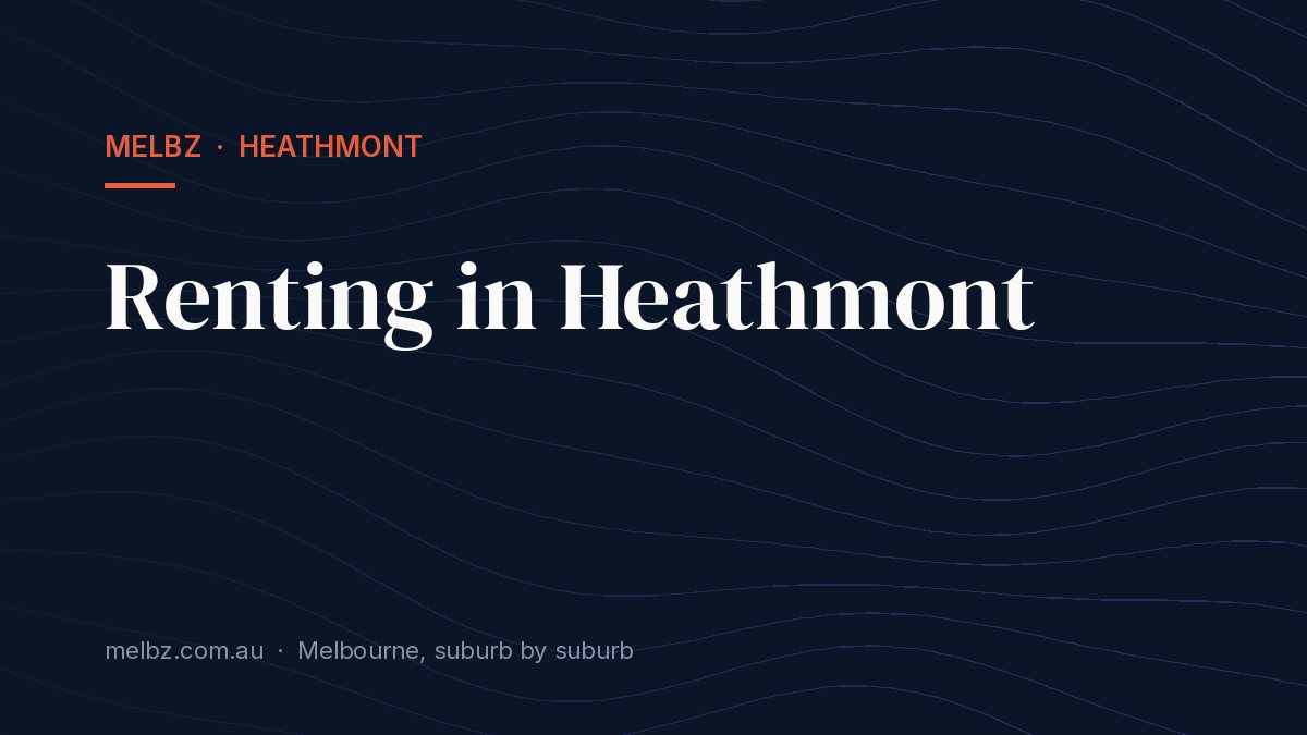 Title card: Renting in Heathmont