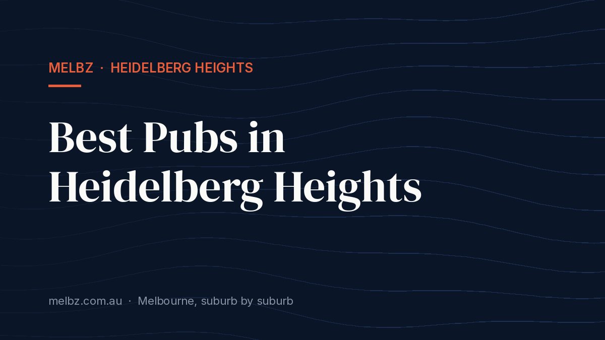 Title card: Best Pubs in Heidelberg Heights