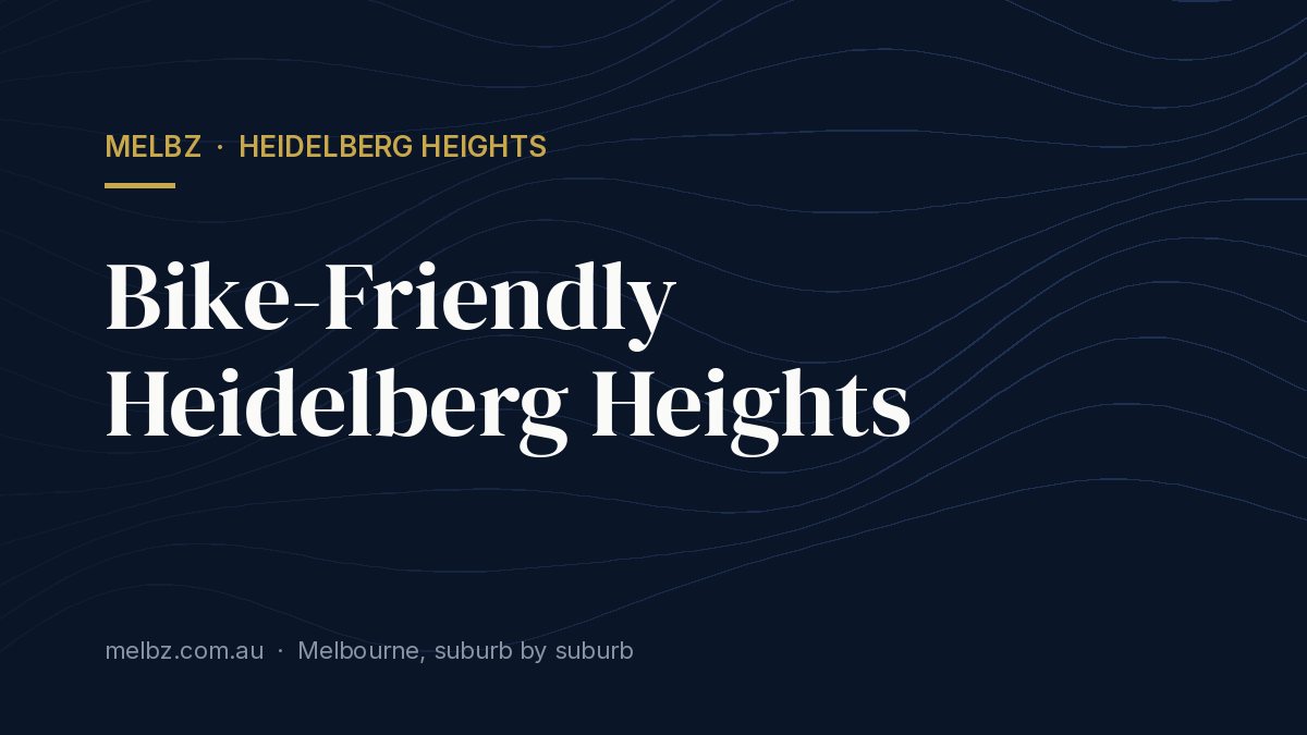 Title card: Bike-Friendly Heidelberg Heights