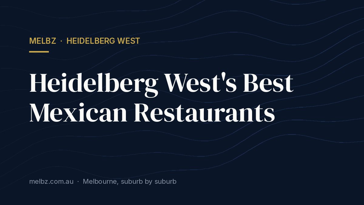 Title card: Heidelberg West's Best Mexican Restaurants