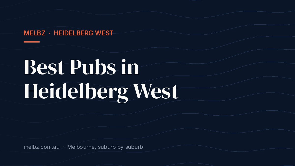 Title card: Best Pubs in Heidelberg West