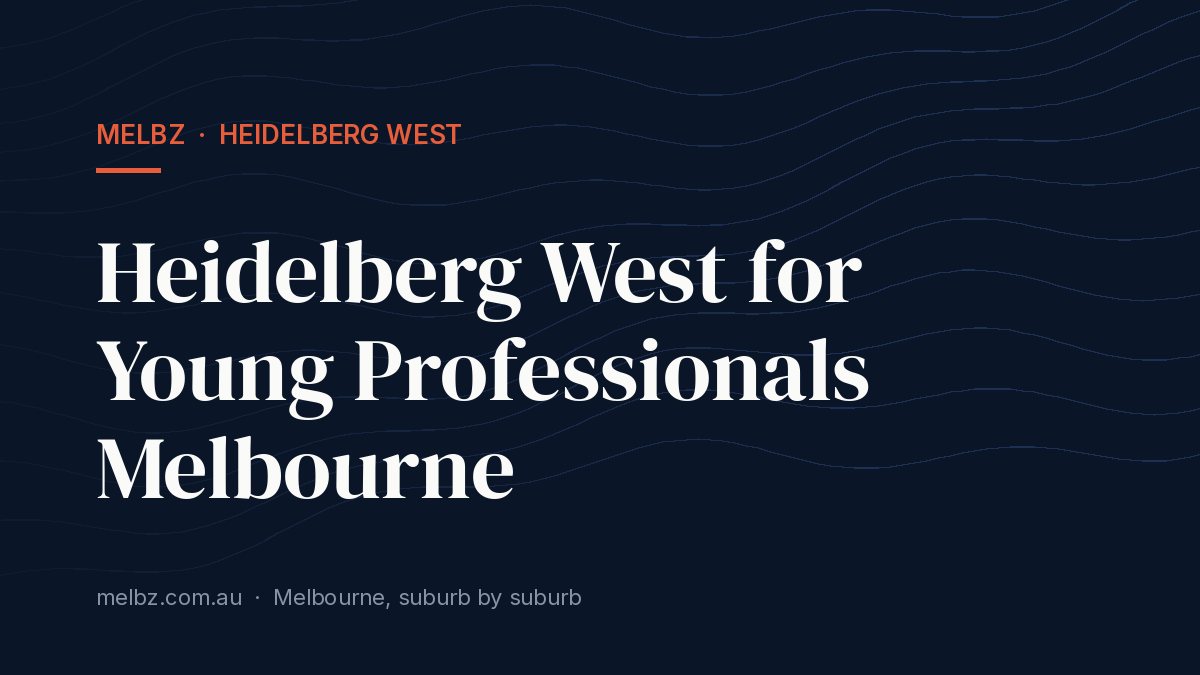 Title card: Heidelberg West for Young Professionals Melbourne