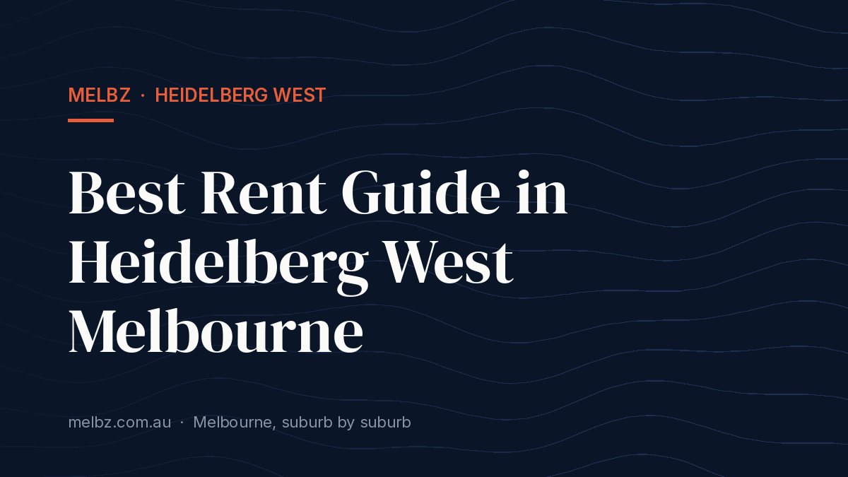 Title card: Best Rent Guide in Heidelberg West Melbourne