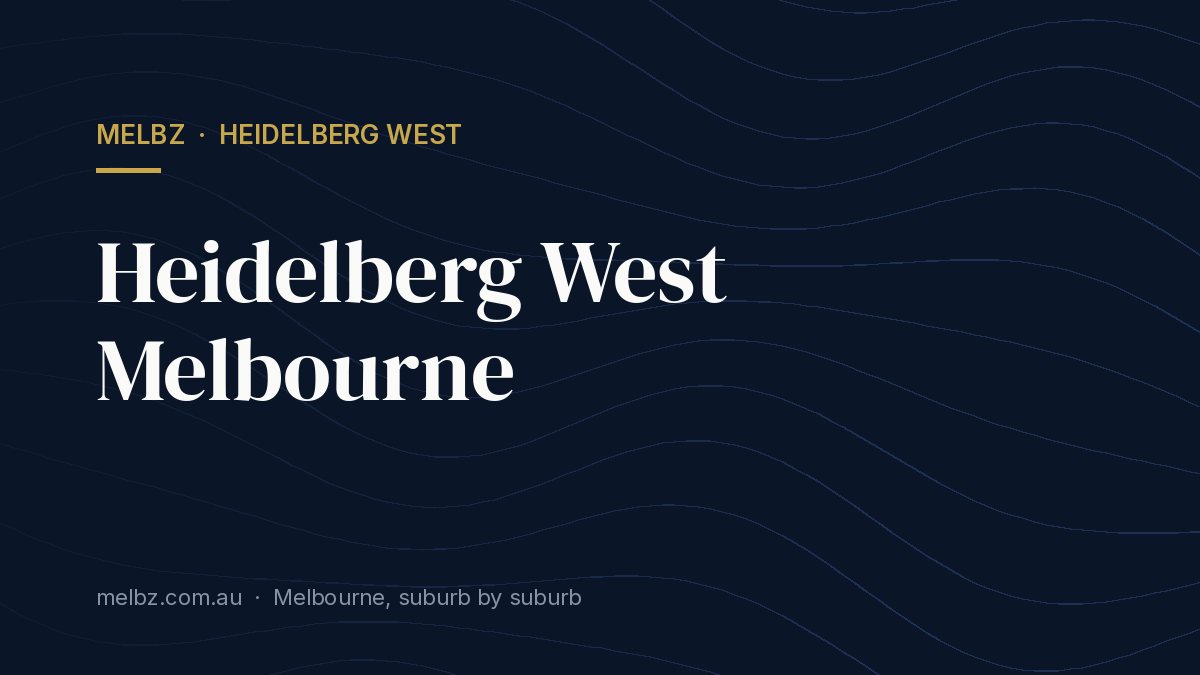 Title card: Heidelberg West Melbourne