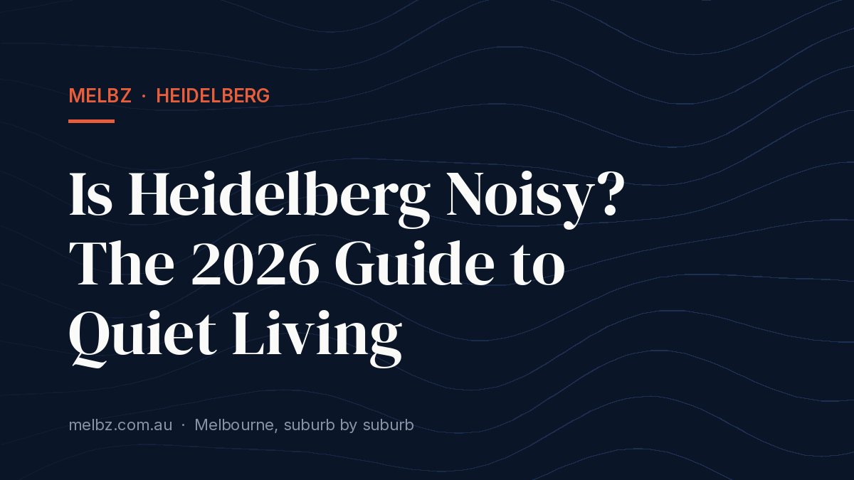 Title card: Is Heidelberg Noisy? The 2026 Guide to Quiet Living