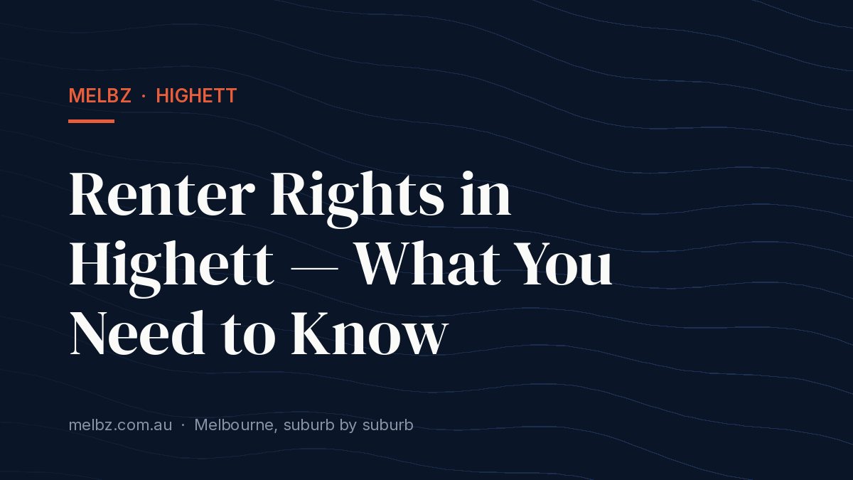 Title card: Renter Rights in Highett — What You Need to Know