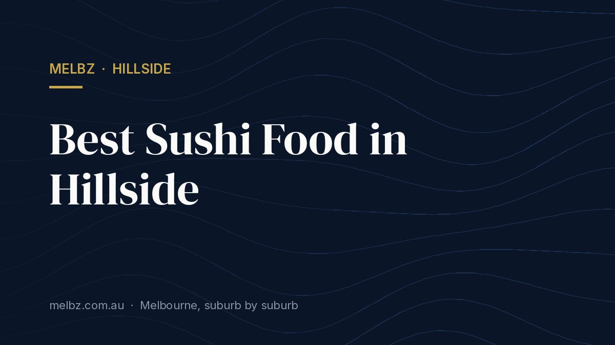 Title card: Best Sushi Food in Hillside