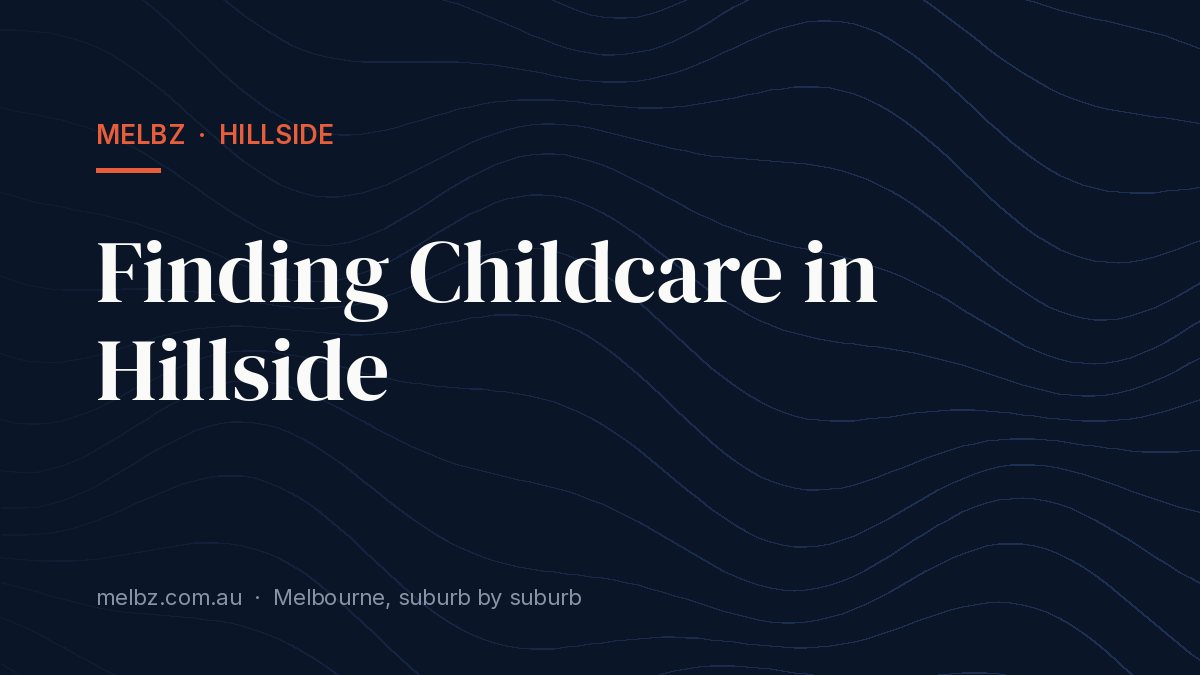 Title card: Finding Childcare in Hillside