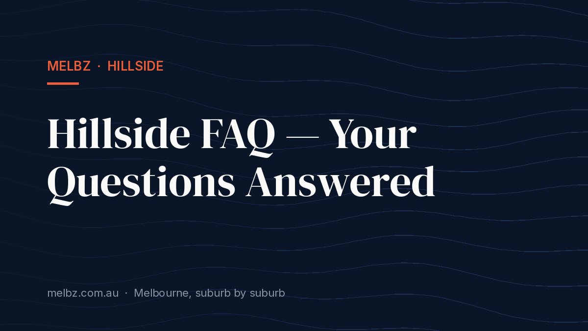 Title card: Hillside FAQ — Your Questions Answered