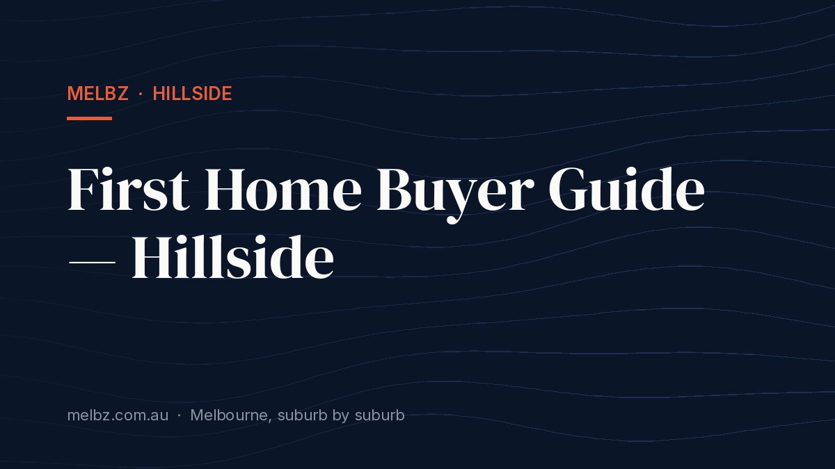 Title card: First Home Buyer Guide — Hillside