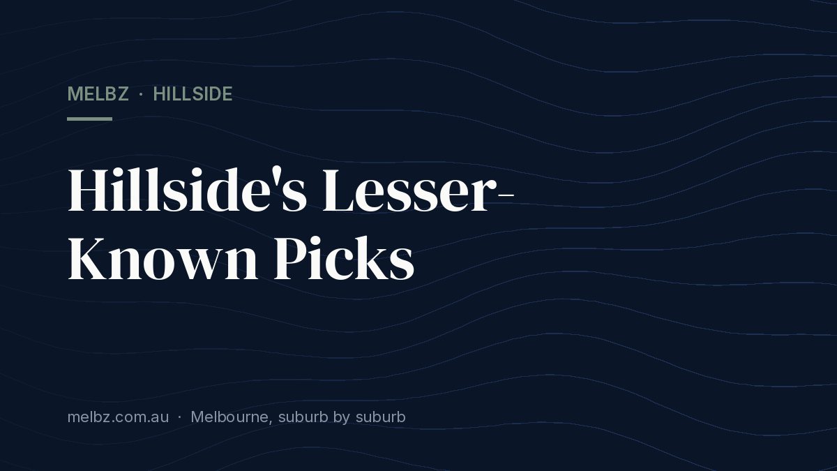 Title card: Hillside's Lesser-Known Picks