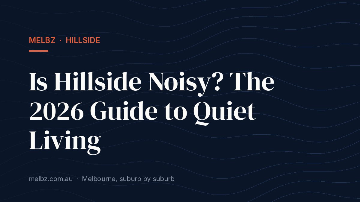 Title card: Is Hillside Noisy? The 2026 Guide to Quiet Living