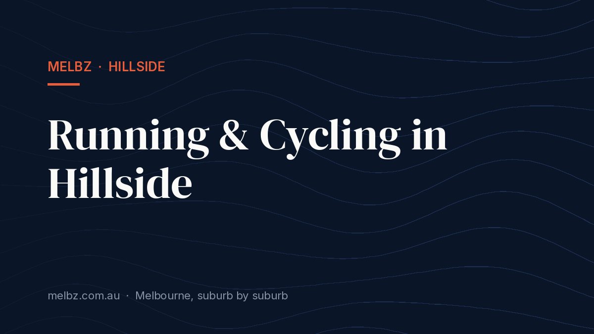 Title card: Running & Cycling in Hillside