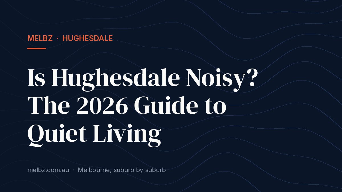 Title card: Is Hughesdale Noisy? The 2026 Guide to Quiet Living