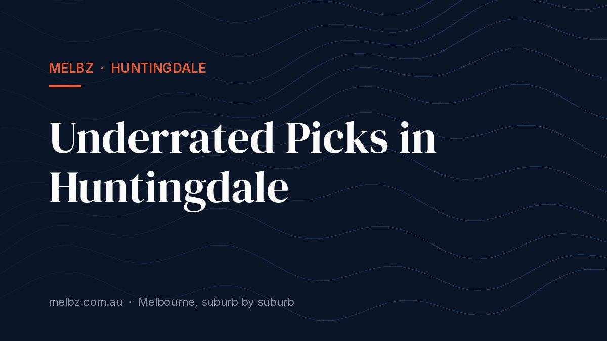 Title card: Underrated Picks in Huntingdale