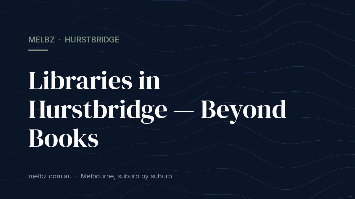 Title card: Libraries in Hurstbridge — Beyond Books