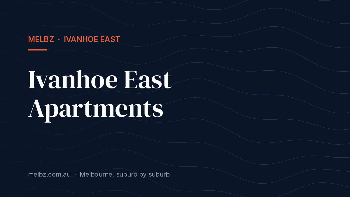 Title card: Ivanhoe East Apartments