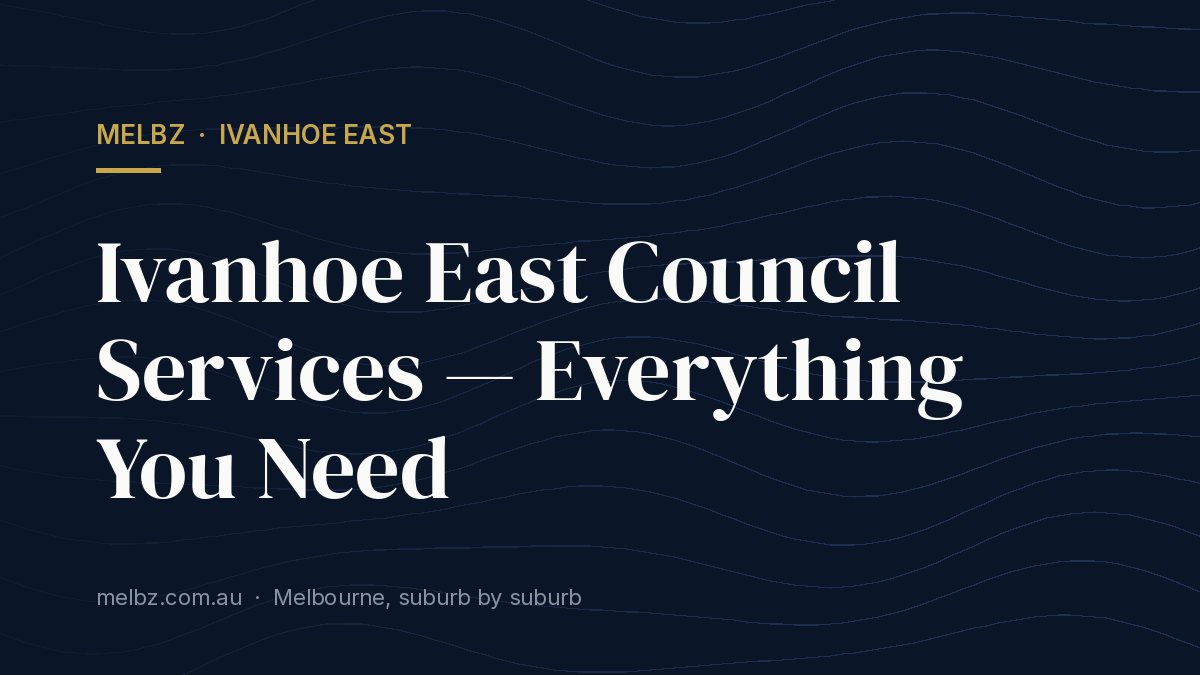 Title card: Ivanhoe East Council Services — Everything You Need