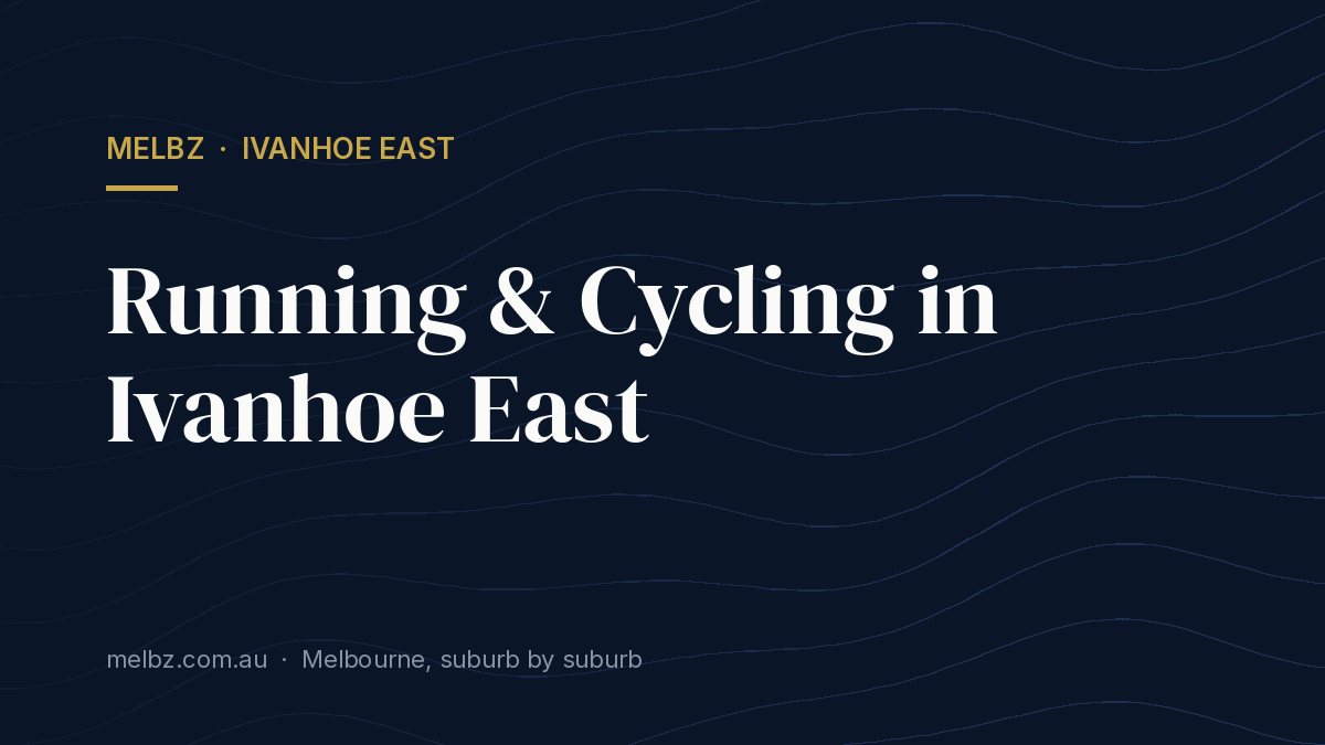 Title card: Running & Cycling in Ivanhoe East