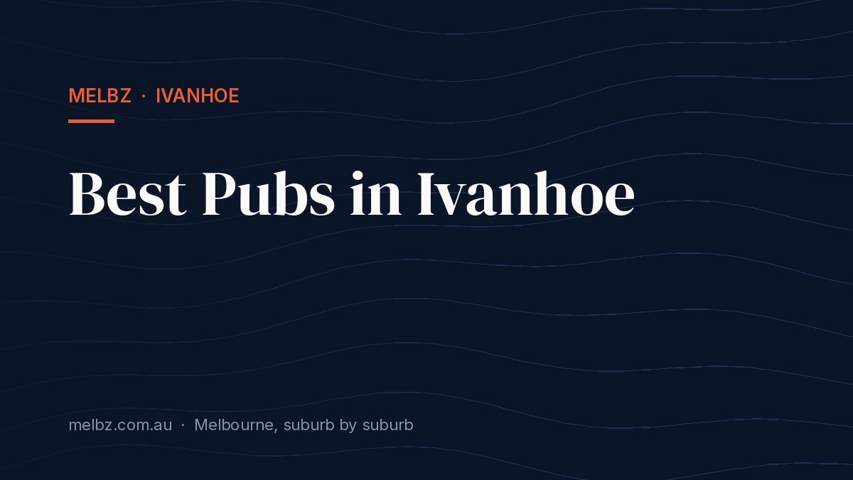 Title card: Best Pubs in Ivanhoe