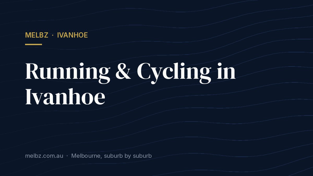 Title card: Running & Cycling in Ivanhoe