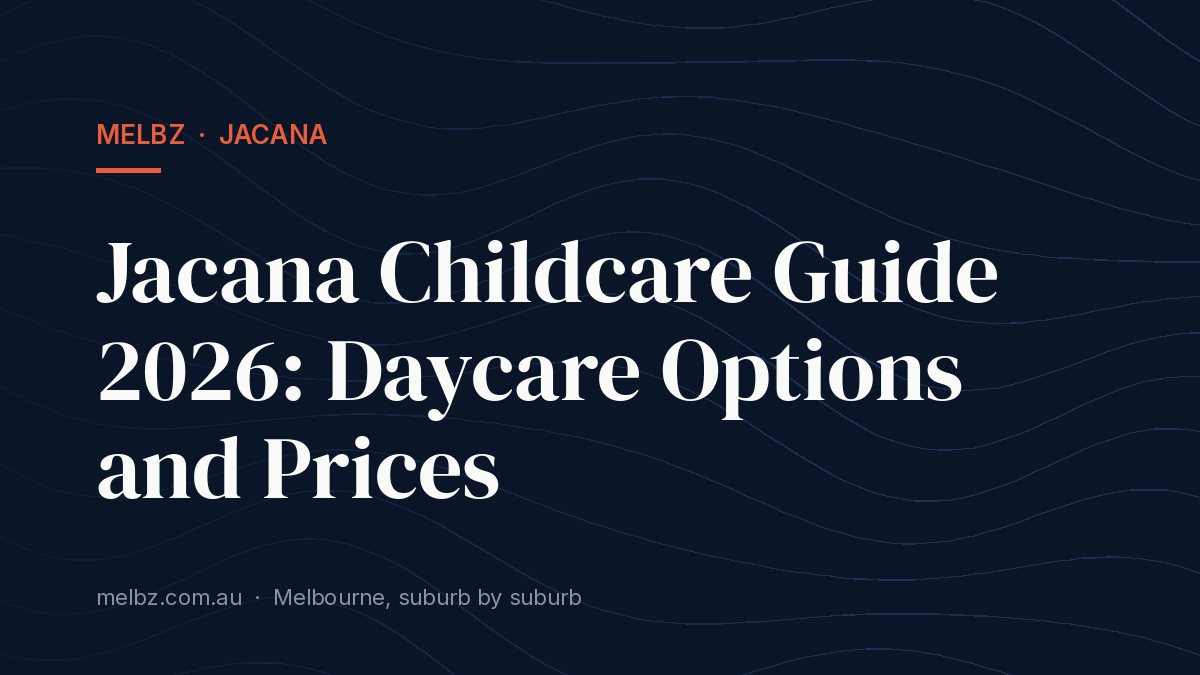 Title card: Jacana Childcare Guide 2026: Daycare Options and Prices