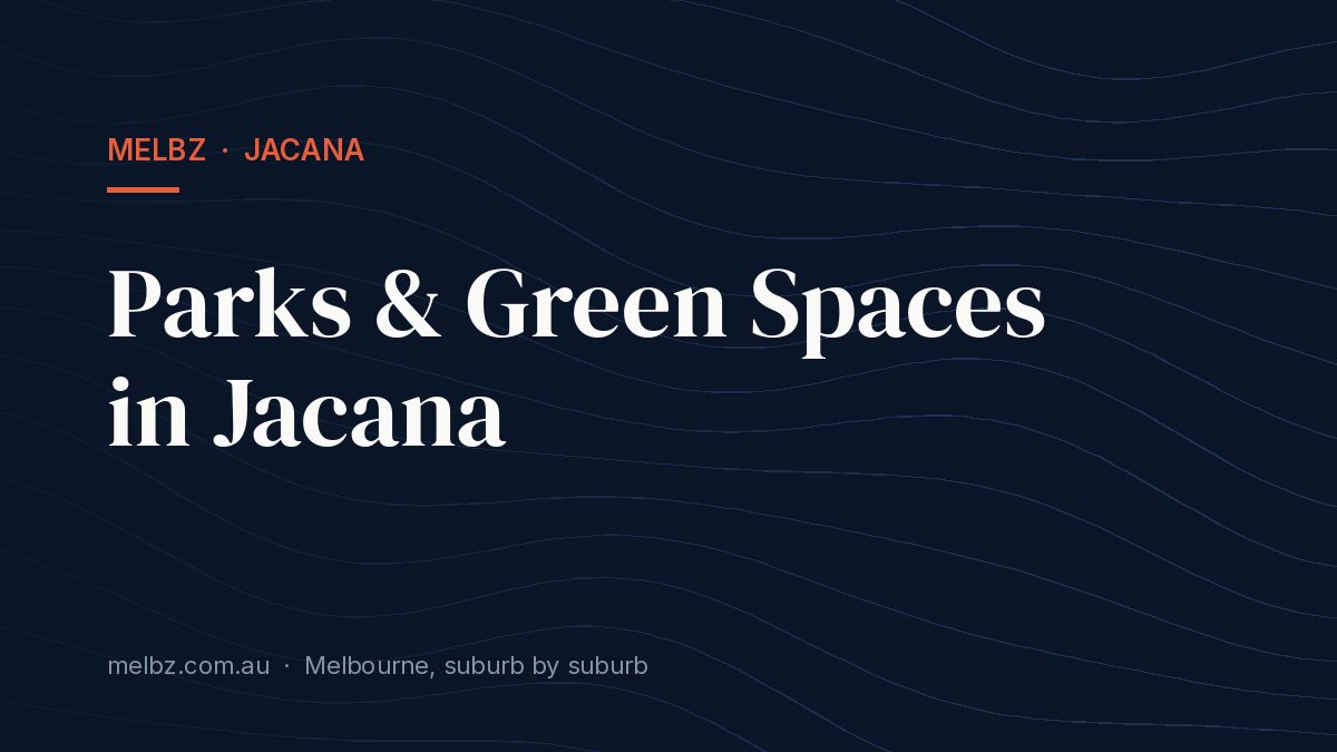 Title card: Parks & Green Spaces in Jacana