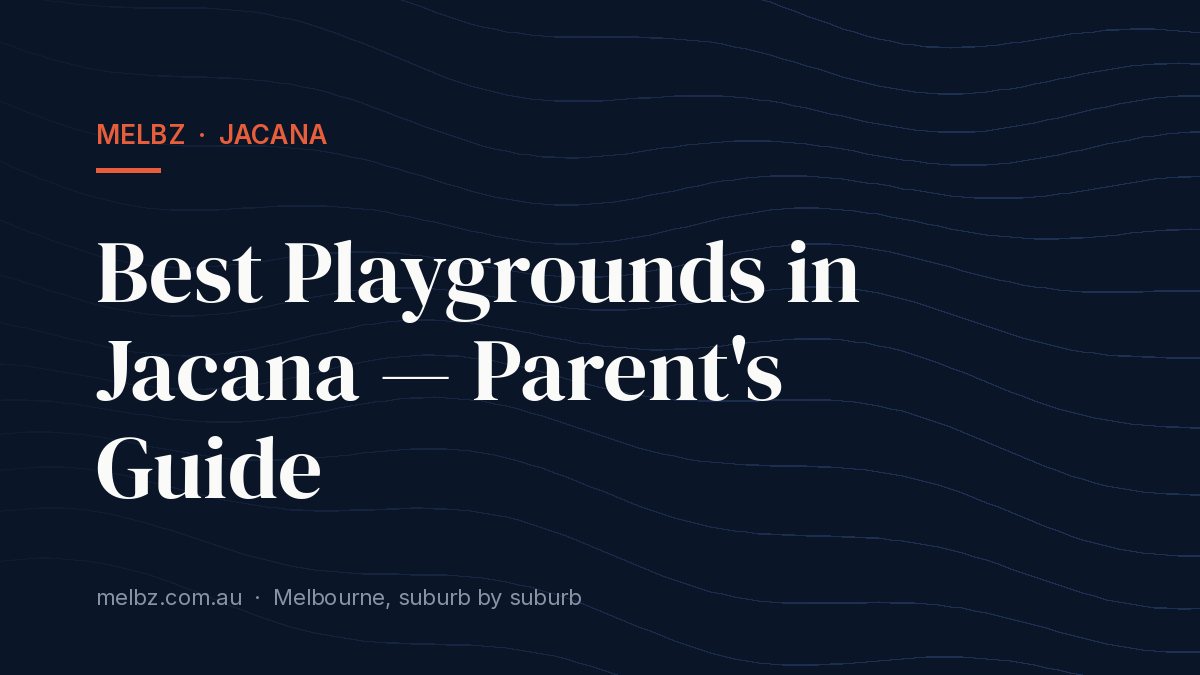 Title card: Best Playgrounds in Jacana — Parent's Guide
