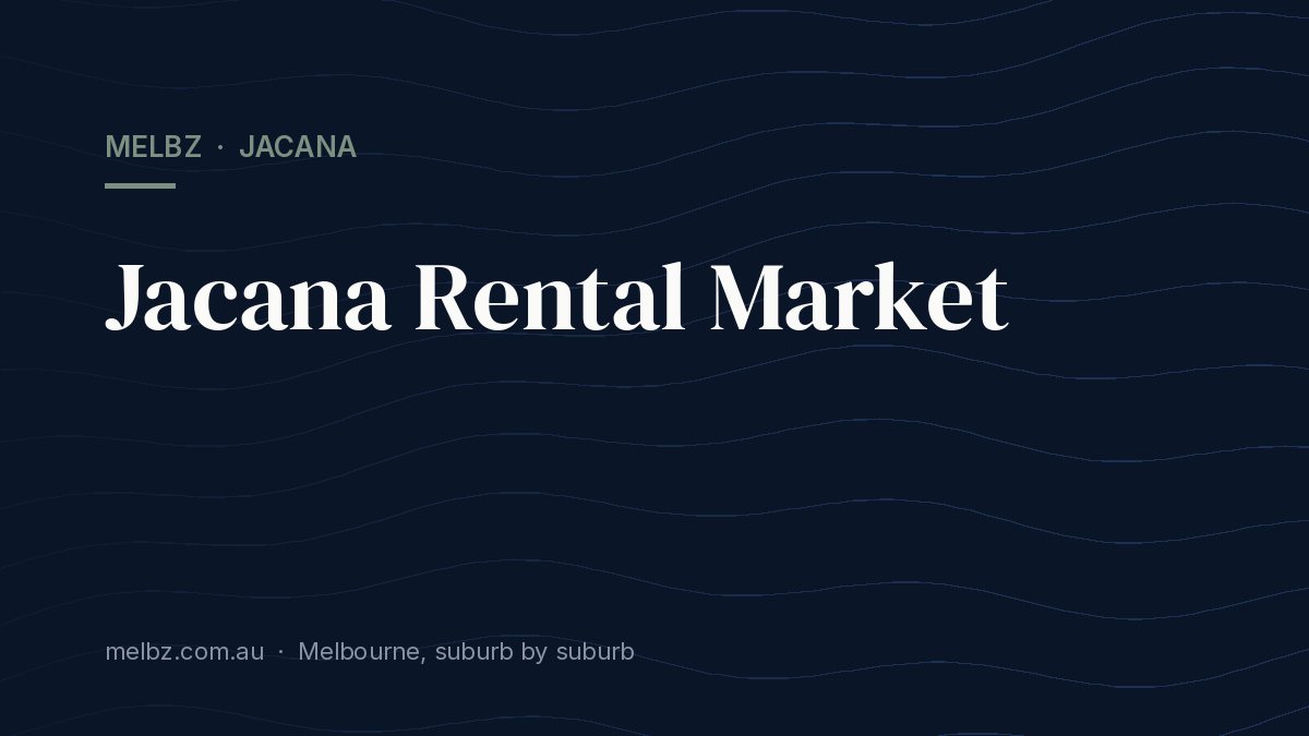 Title card: Jacana Rental Market
