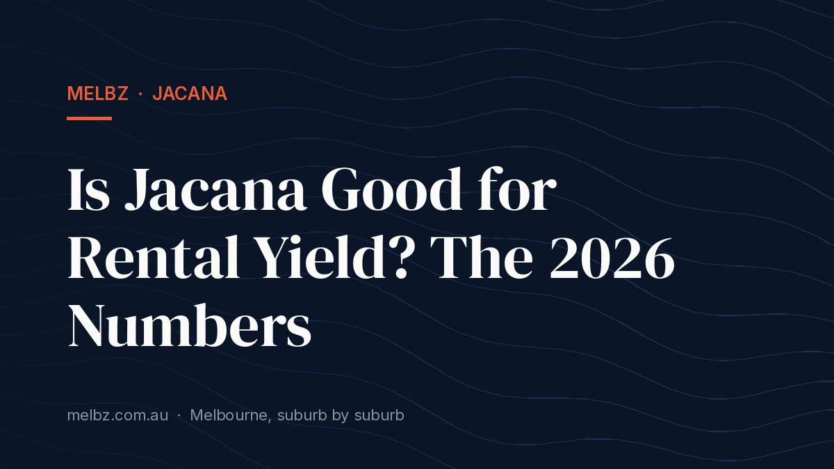 Title card: Is Jacana Good for Rental Yield? The 2026 Numbers