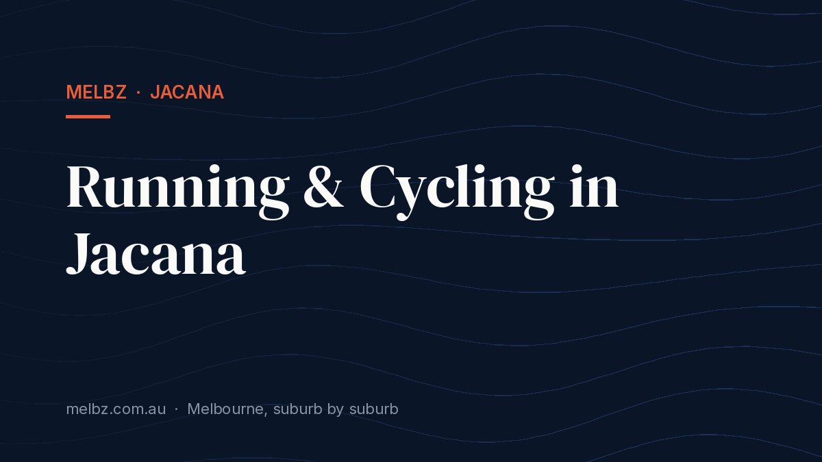 Title card: Running & Cycling in Jacana