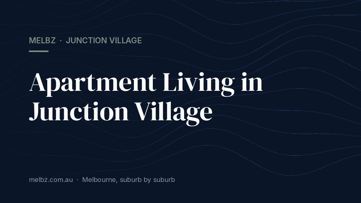 Title card: Apartment Living in Junction Village