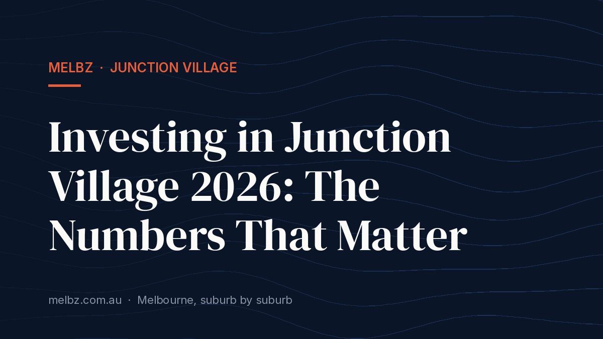 Title card: Investing in Junction Village 2026: The Numbers That Matter
