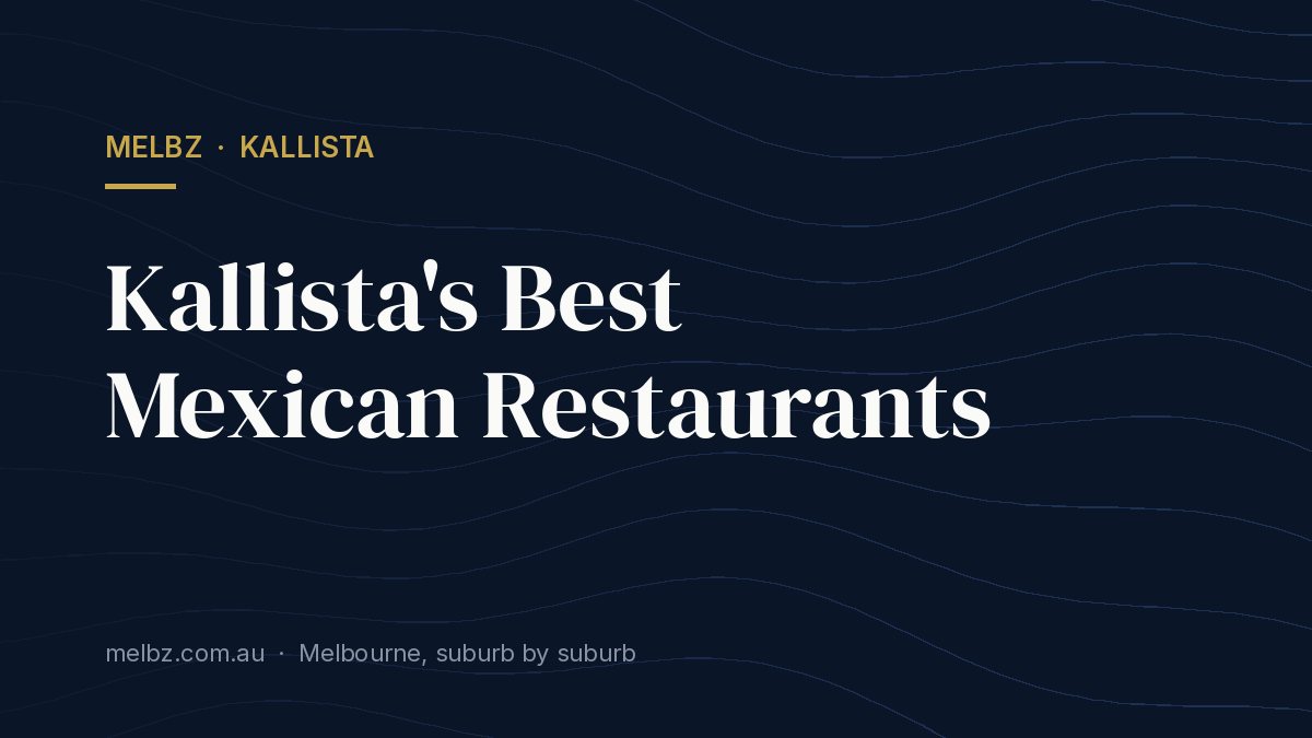 Title card: Kallista's Best Mexican Restaurants